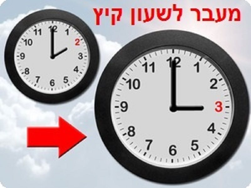 עוברים לשעון קיץ (מאתר משרד הפנים