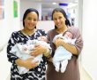 לידה כפולה ומרגשת בקפלן: שתי אחיות מגדרה וגבעת וושינגטון ילדו בהפרש של שעות - בחדרים צמודים